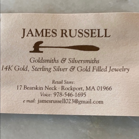 14k gold earrings with purple accent - Picture 3 of 3